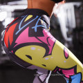 High quality 3D cartoon patterns cute seamless yoga pants leggings chic tights women